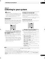 Preview for 31 page of Pioneer VSX03TXH - Elite AV Receiver Operating Instructions Manual