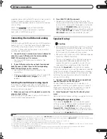 Preview for 53 page of Pioneer VSX9120TXHK - 770w 7.1 Channel Dolby Truehd Operating Instructions Manual