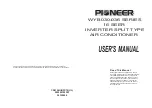 Preview for 1 page of Pioneer WYB030-036 Series User Manual