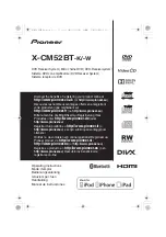 Pioneer X-CM52BT-K Operating Instructions Manual preview