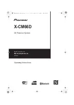 Preview for 1 page of Pioneer X-CM66D Operating Instructions Manual