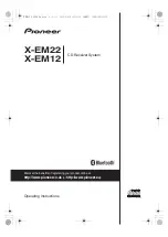 Pioneer X-EM12 Operating Instructions Manual preview