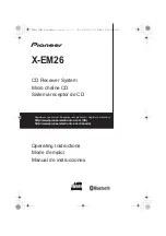 Pioneer X-EM26 Operating Instructions Manual preview