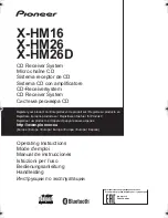 Pioneer X-HM16 Operating Instructions Manual preview