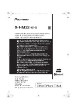 Preview for 1 page of Pioneer X-HM22-K Original Instruction