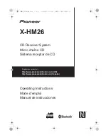 Preview for 1 page of Pioneer X-HM26 Operating Instructions Manual