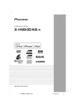 Preview for 1 page of Pioneer X-HM30DAB-k Operating Instructions Manual