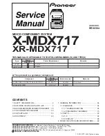 Pioneer X-MDX717 Service Manual preview