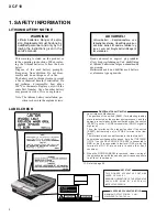 Preview for 2 page of Pioneer XC-F10 Service Manual