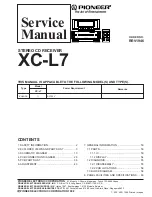 Preview for 1 page of Pioneer XC-L7 Service Manual