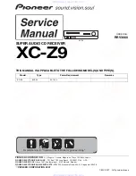 Предварительный просмотр 1 страницы Pioneer XC-Z9 Service Manual