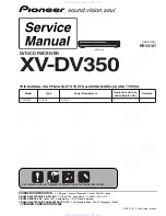 Pioneer XD-DV350 Service Manual предпросмотр