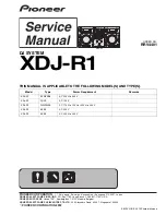 Preview for 1 page of Pioneer XDJ-R1 Service Manual