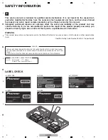 Preview for 2 page of Pioneer XDJ-R1 Service Manual