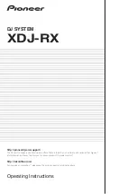 Pioneer XDJ-RX Operating Instructions Manual preview