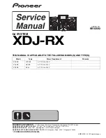 Preview for 1 page of Pioneer XDJ-RX Service Manual