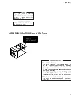 Preview for 3 page of Pioneer XR-MT3 Service Manual