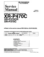 Pioneer XR-P370C Service Manual preview