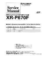 Pioneer XR-P670F Service Manual preview