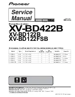 Preview for 1 page of Pioneer XV-BD122B Service Manual