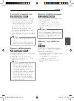 Предварительный просмотр 49 страницы Pioneer XV-BD918FSW Operating Instructions Manual