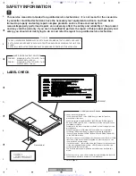 Предварительный просмотр 2 страницы Pioneer XV-DV353 Service Manual