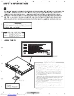 Предварительный просмотр 5 страницы Pioneer XV-DV370 Service Manual