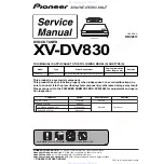 Pioneer XV-DV830 Service Manual preview