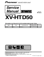 Pioneer XV-HTD50 Service Manual preview