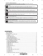 Preview for 3 page of Pioneer XV-HTD7 Service Manual