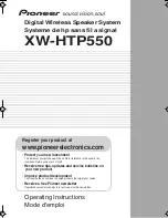 Pioneer XW-HTP550 Operating Instructions Manual предпросмотр