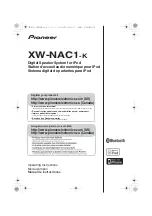 Preview for 1 page of Pioneer XW-NAC1-K Operating Instructions Manual