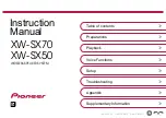 Pioneer XW-SX50 Instruction Manual preview