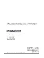 Preview for 29 page of Pioneer YN-M Series Installation Manual