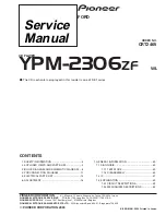 Pioneer YPM-2106ZF Service Manual preview