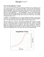 Preview for 5 page of Pioneering Technologies RangeMinder Care And Use Manual