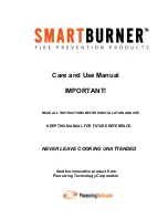 Pioneering Technologies SMART BURNER Care And Use Manual preview