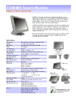 Preview for 1 page of PIONEERPOS TOM-M5 Specifications