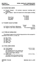 Предварительный просмотр 11 страницы Piper Aircraft Corporation ARCHER II PA-28-181 Operating Handbook