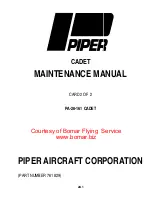 Preview for 262 page of Piper Aircraft Corporation PA-28-161 CADET Maintenance Manual