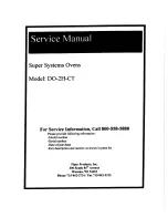 Piper Products Super Systems DO-2H-CT Service Manual preview