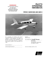 Preview for 1 page of Piper Cherokee Archer II Pilot Operating Handbook