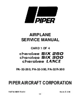 Piper Cherokee LANCE Service Manual preview
