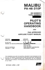 Предварительный просмотр 8 страницы Piper Malibu PA-46-310P Pilot Operating Handbook