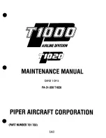 Piper Navajo Chieftain PA-31-350 Maintenance Manual preview