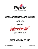 Piper PA-28-161 Maintenance Manual preview