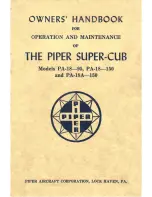 Piper Super-Cub PA-18-150 Operation And Maintenance preview
