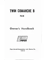 Preview for 2 page of Piper Twin Comanche B Owner'S Handbook Manual