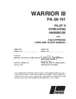 Piper WARRIOR III PA-28-161 Pilot Operating Handbook preview