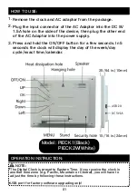 Предварительный просмотр 2 страницы Pipishell PIECK1 Instruction Manual